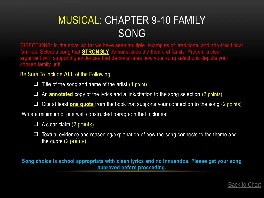 musical chapter 9 10 family song directions