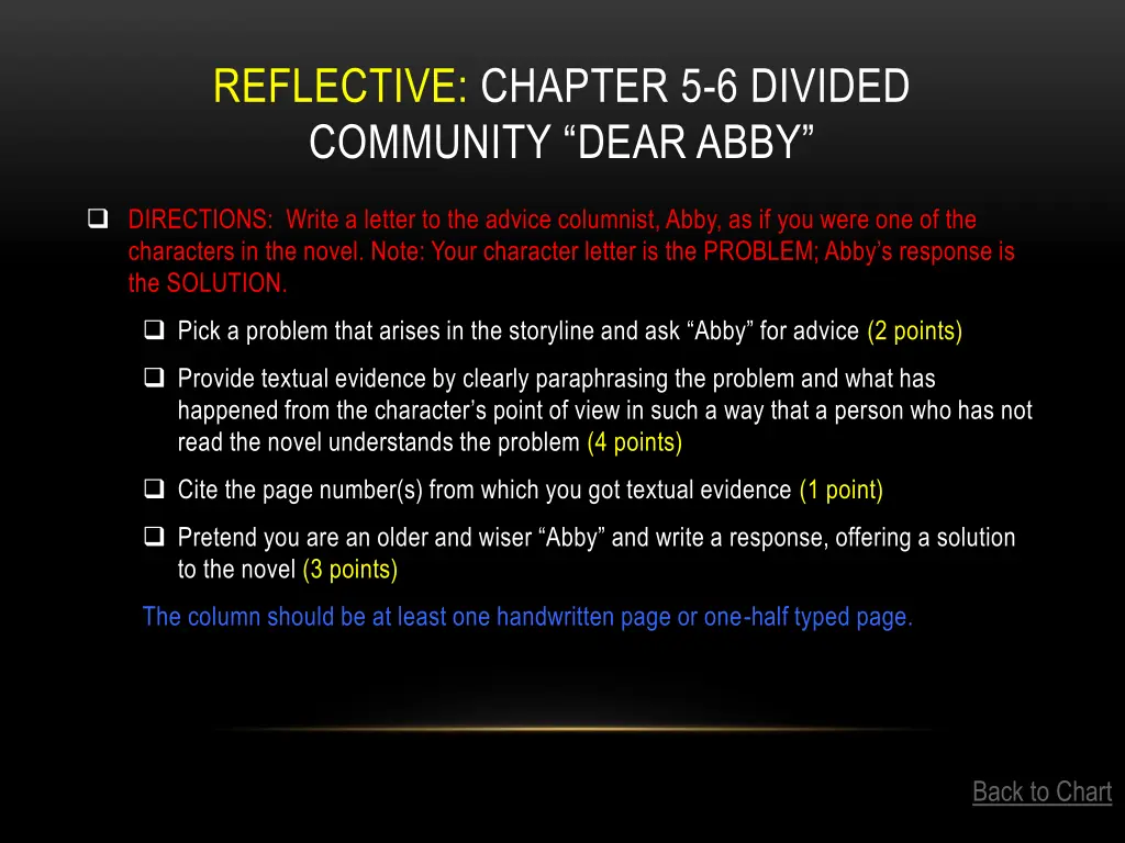 reflective chapter 5 6 divided community dear abby