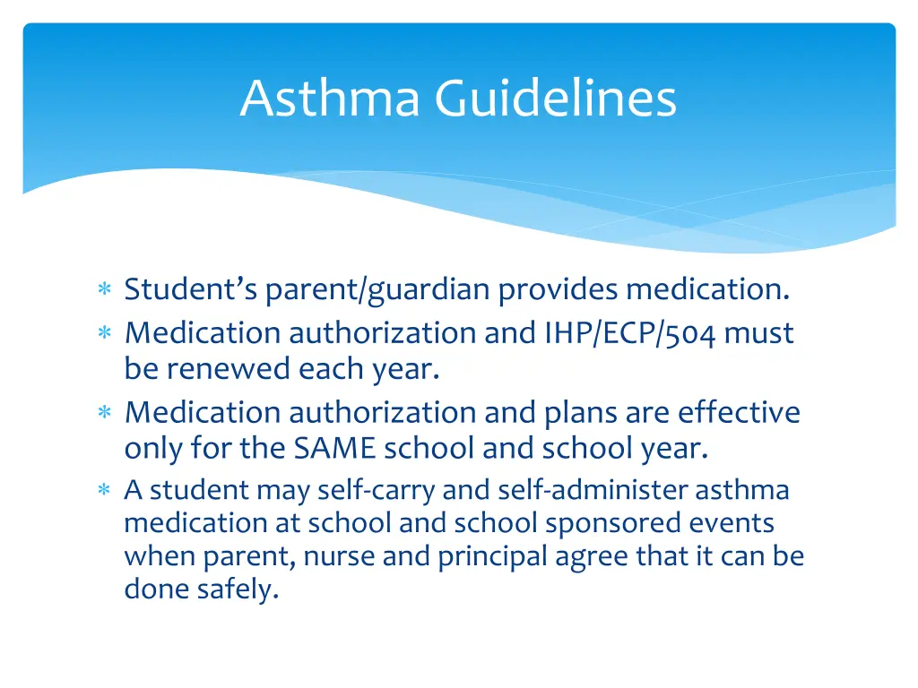 asthma guidelines 1