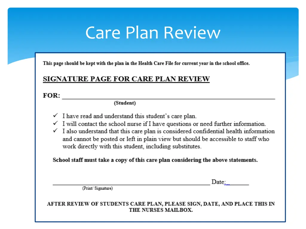 care plan review