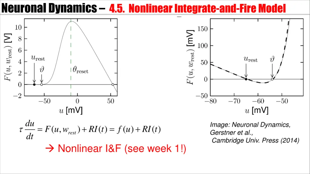 neuronal dynamics 4 5 nonlinearintegrate and fire