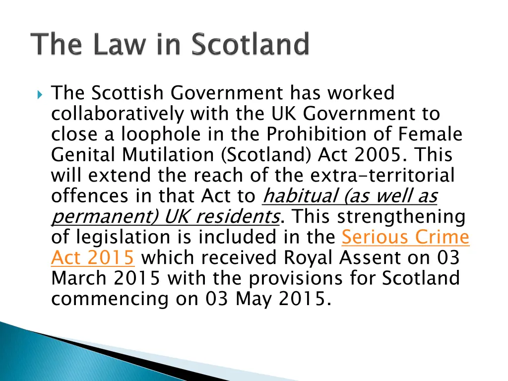 the scottish government has worked