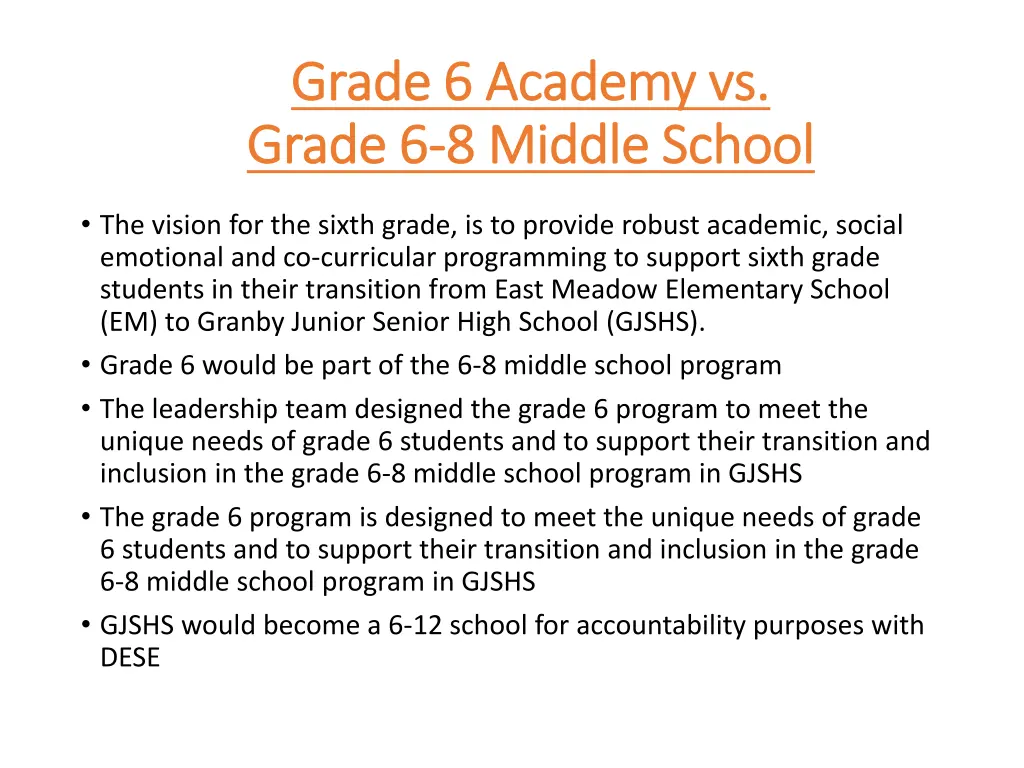 grade 6 academy vs grade 6 academy vs grade