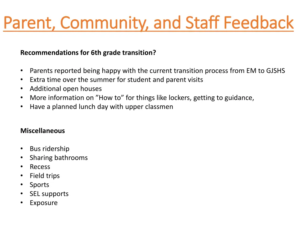 parent community and staff feedback parent 4