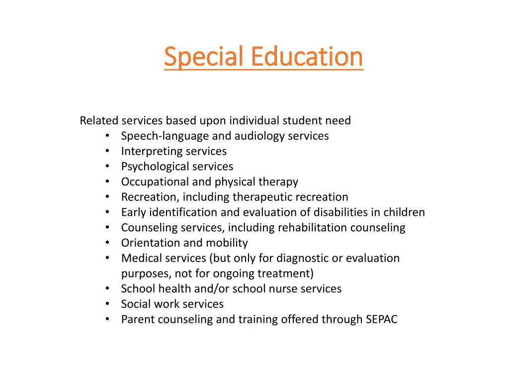 special education special education