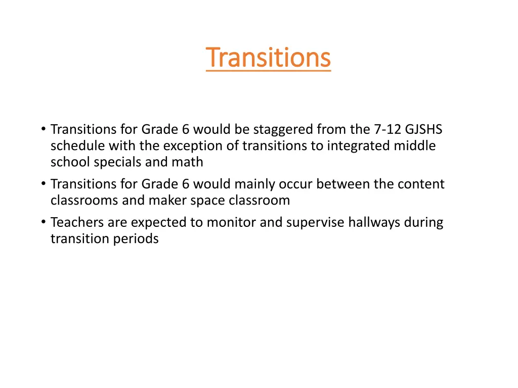 transitions transitions