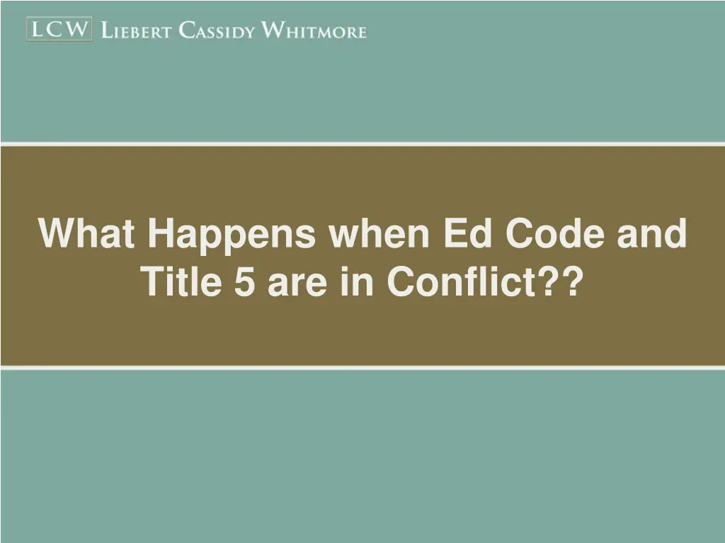 what happens when ed code and title