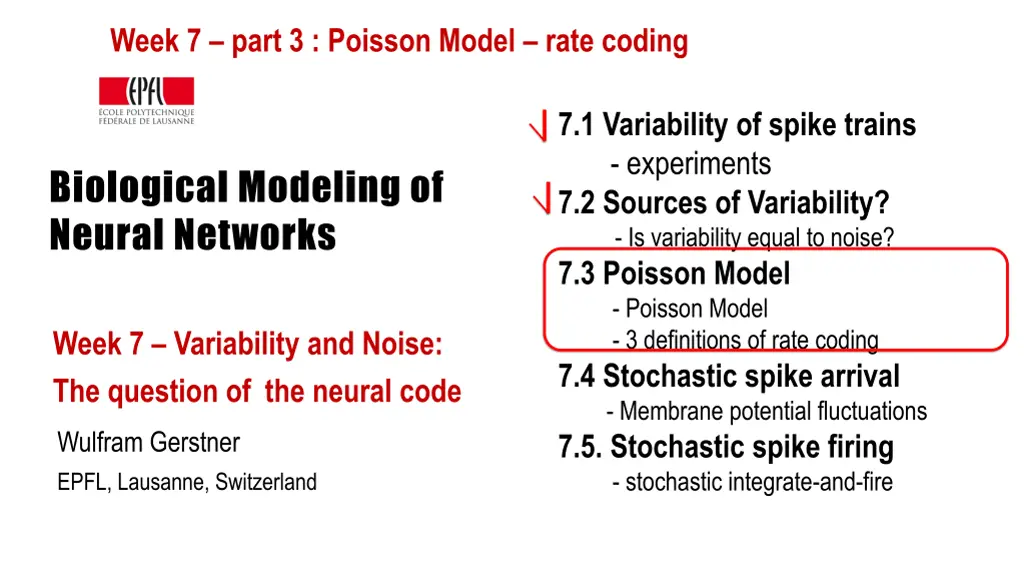 week 7 part 3 poisson model rate coding