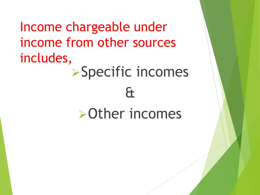 income chargeable under income from other sources