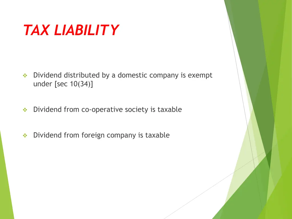 tax liability