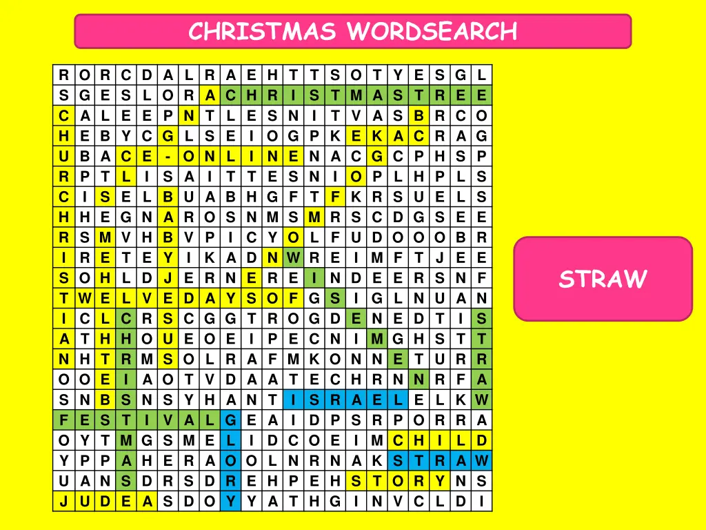 christmas wordsearch 22