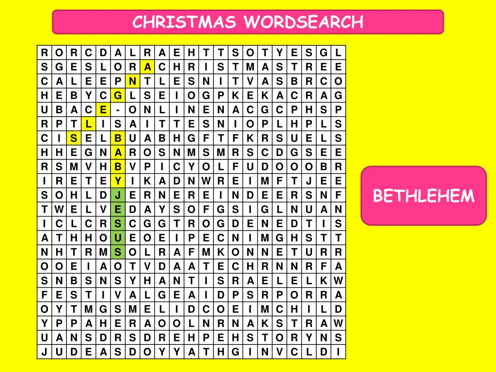 christmas wordsearch 4