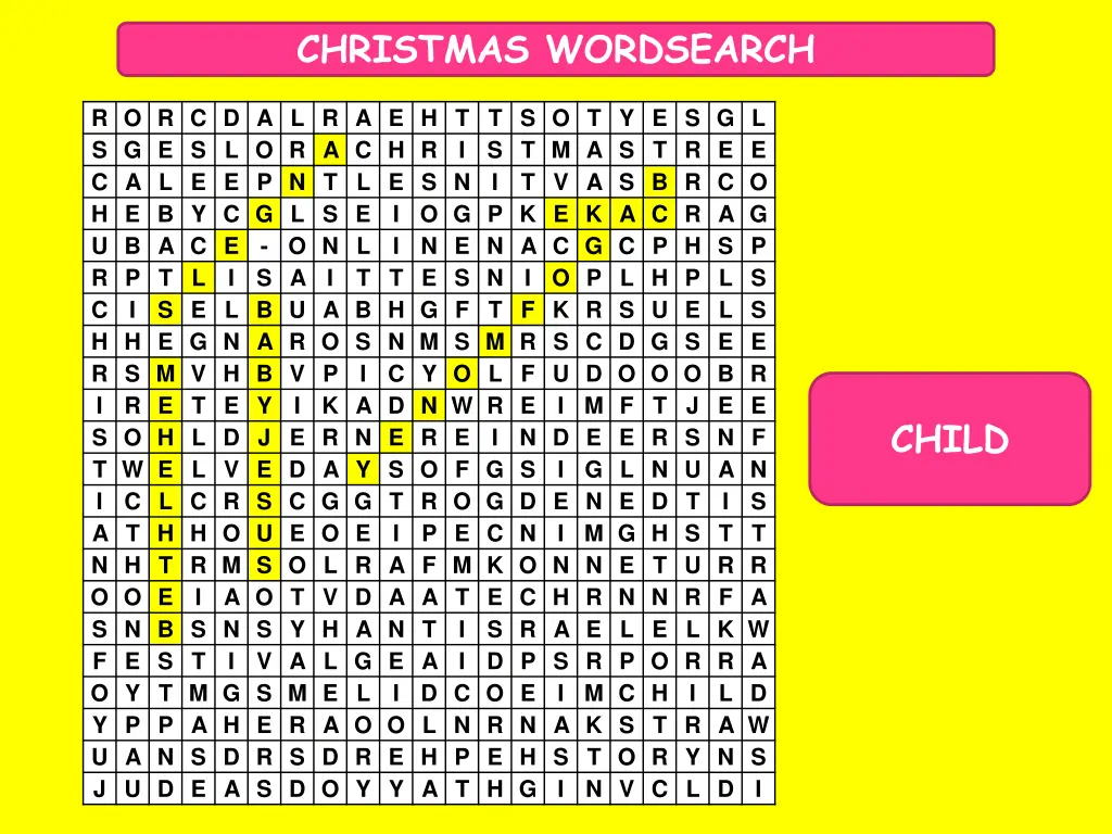 christmas wordsearch 7