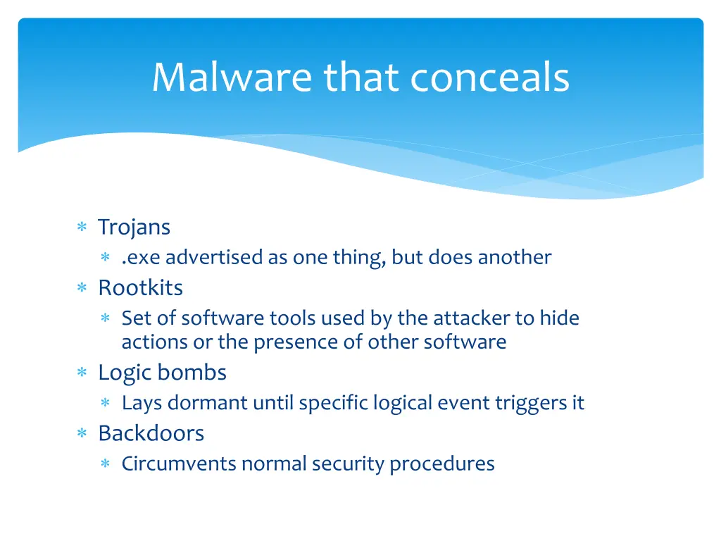 malware that conceals