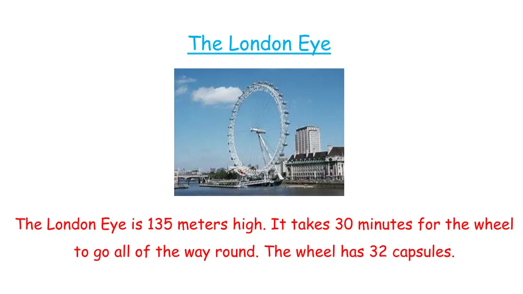 the london eye