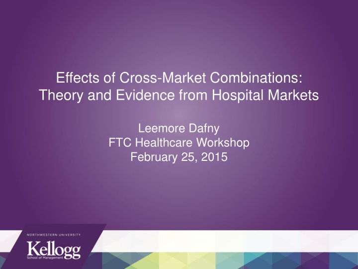 effects of cross market combinations theory