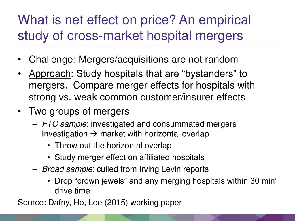 what is net effect on price an empirical study