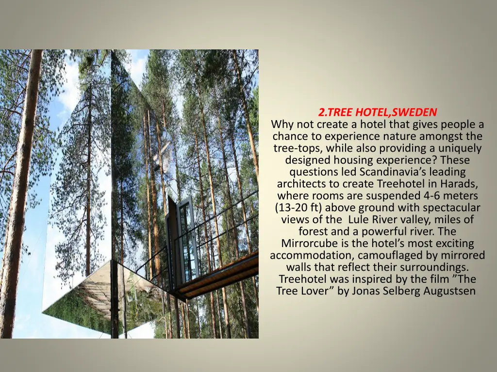 2 tree hotel sweden why not create a hotel that