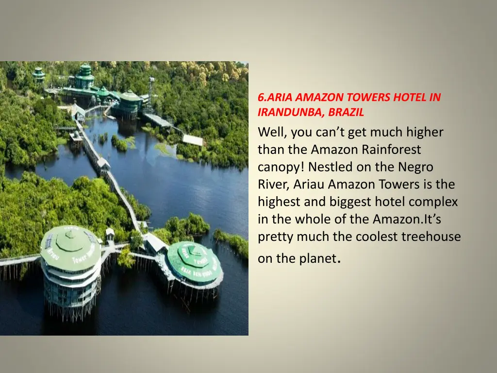 6 aria amazon towers hotel in irandunba brazil