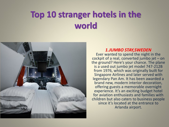 top 10 stranger hotels in the world