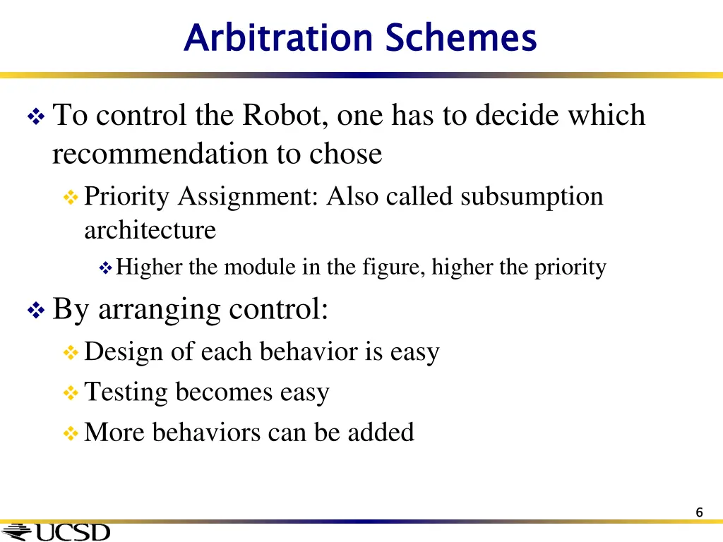 arbitration schemes