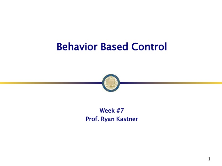 behavior based control