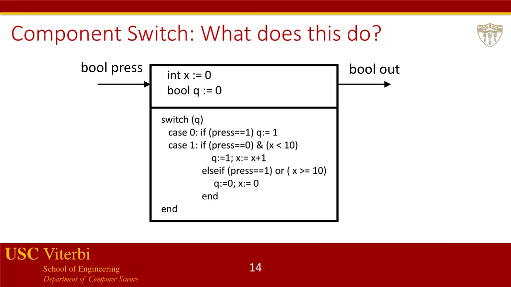 component switch what does this do