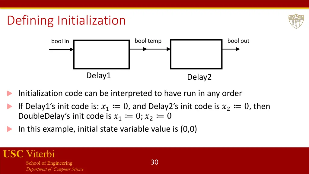 defining initialization