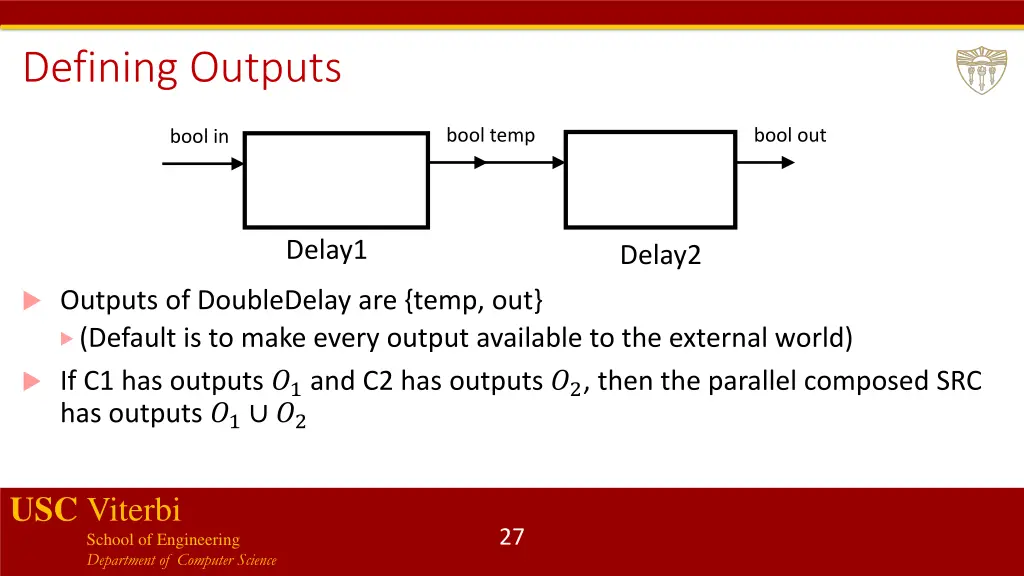 defining outputs