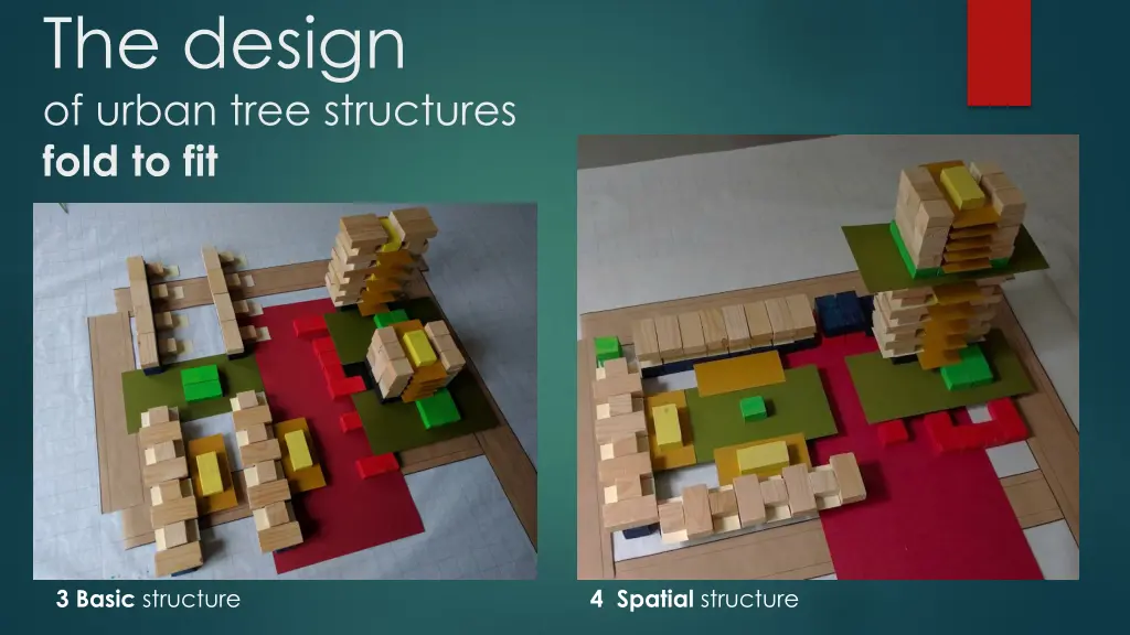 the design of urban tree structures fold to fit