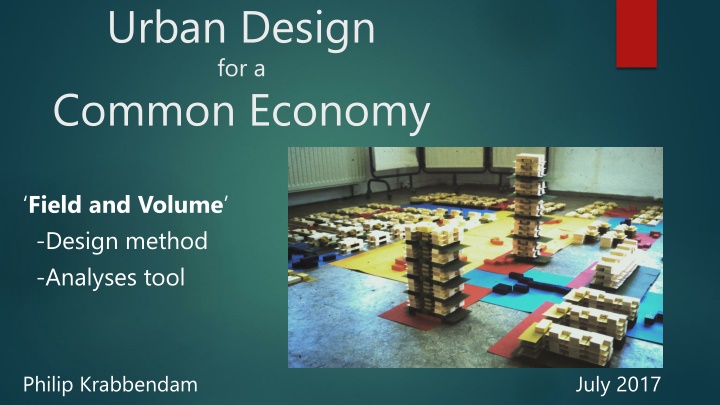 urban design for a common economy