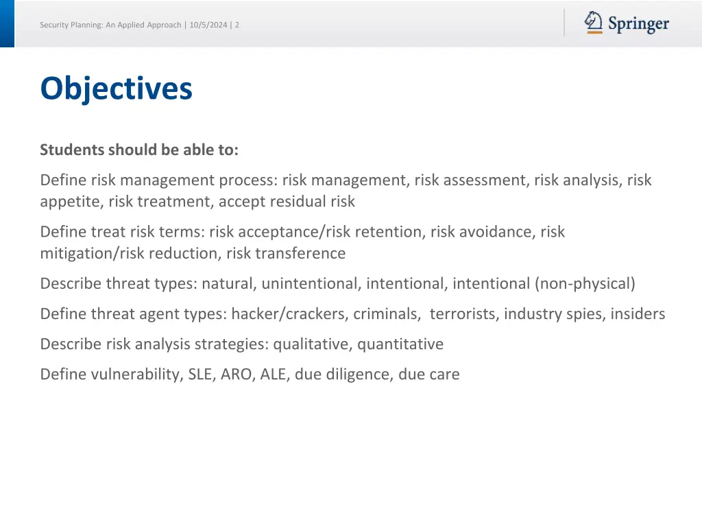 security planning an applied approach 10 5 2024 2