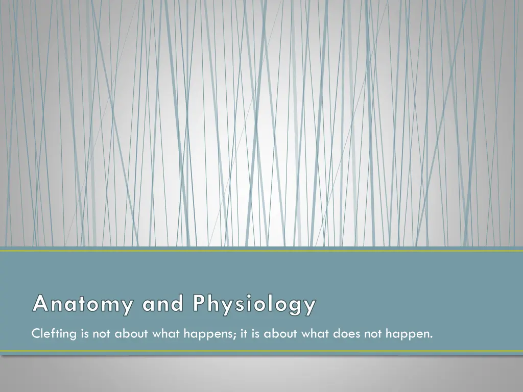 anatomy and physiology