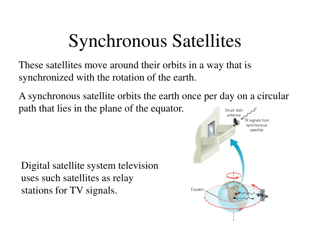 synchronous satellites