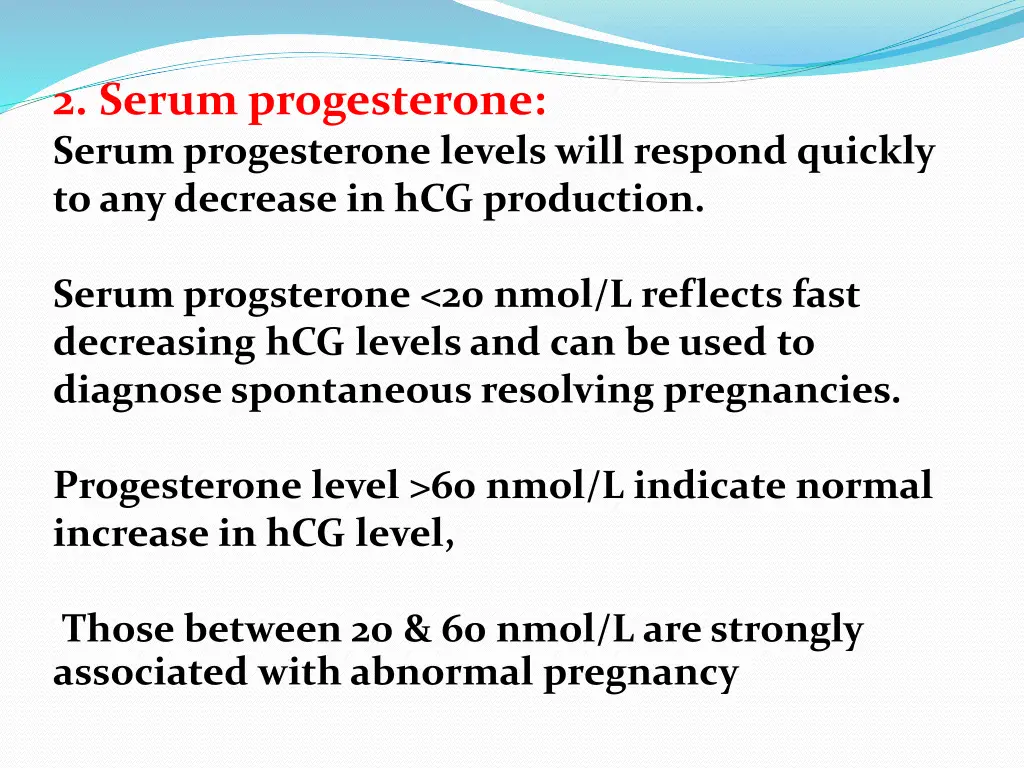 2 serum progesterone serum progesterone levels