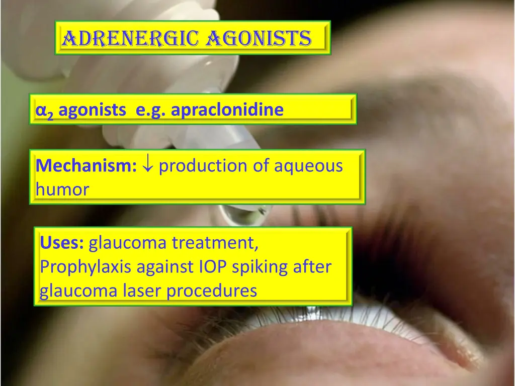 adrenergic agonists 1