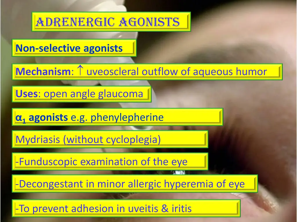 adrenergic agonists