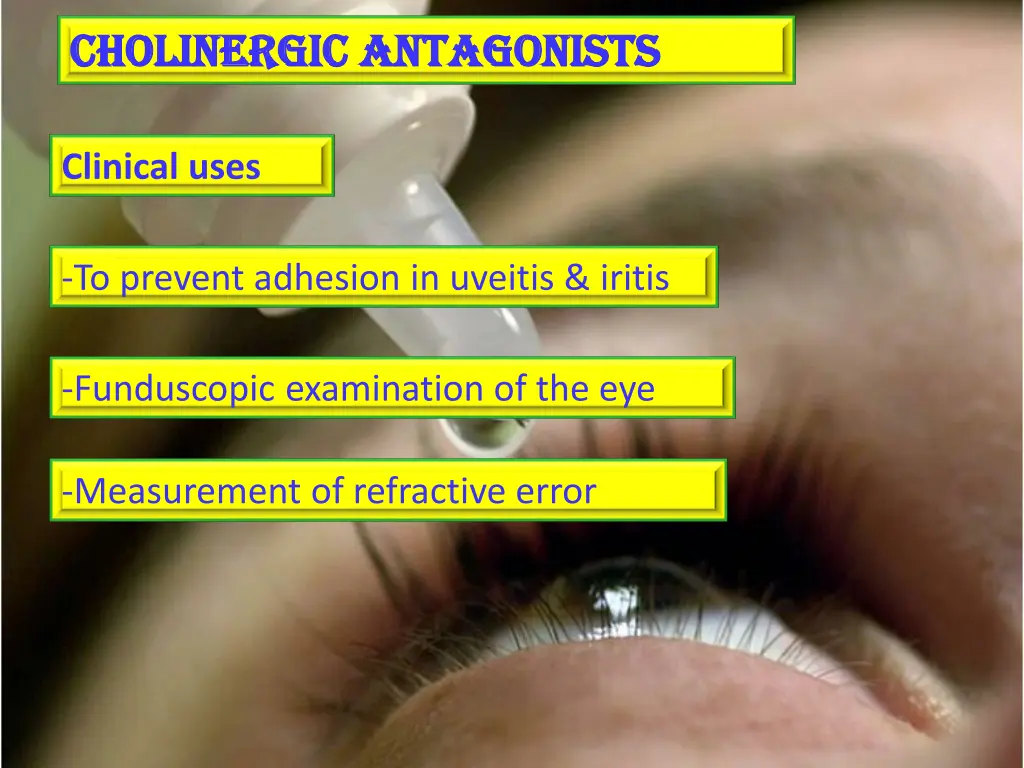 cholinergic antagonists cholinergic antagonists 1