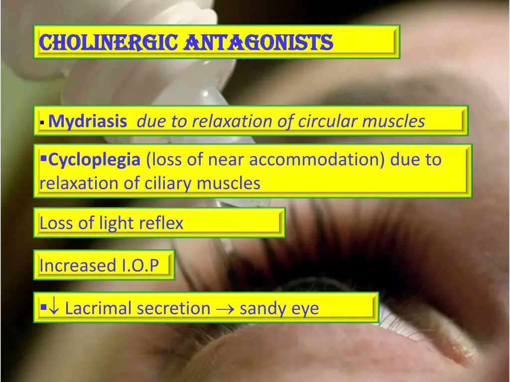 cholinergic antagonists cholinergic antagonists