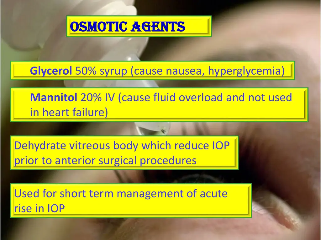 osmotic agents osmotic agents