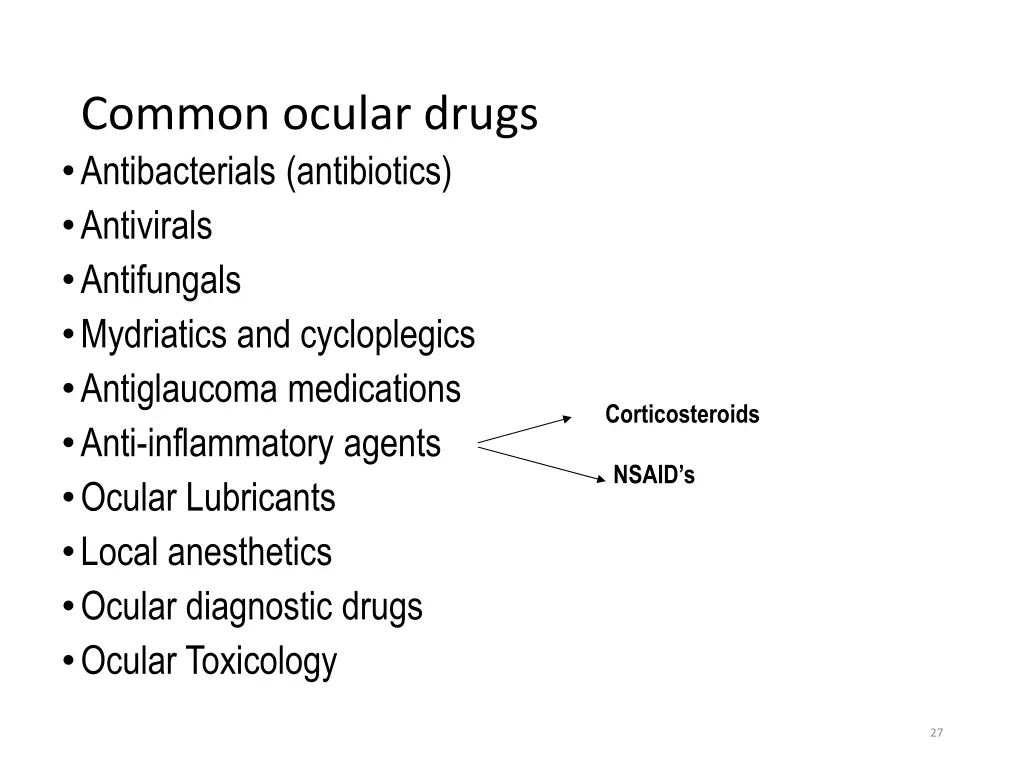 common ocular drugs antibacterials antibiotics