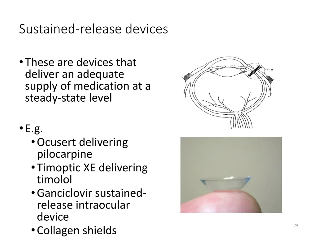 sustained release devices