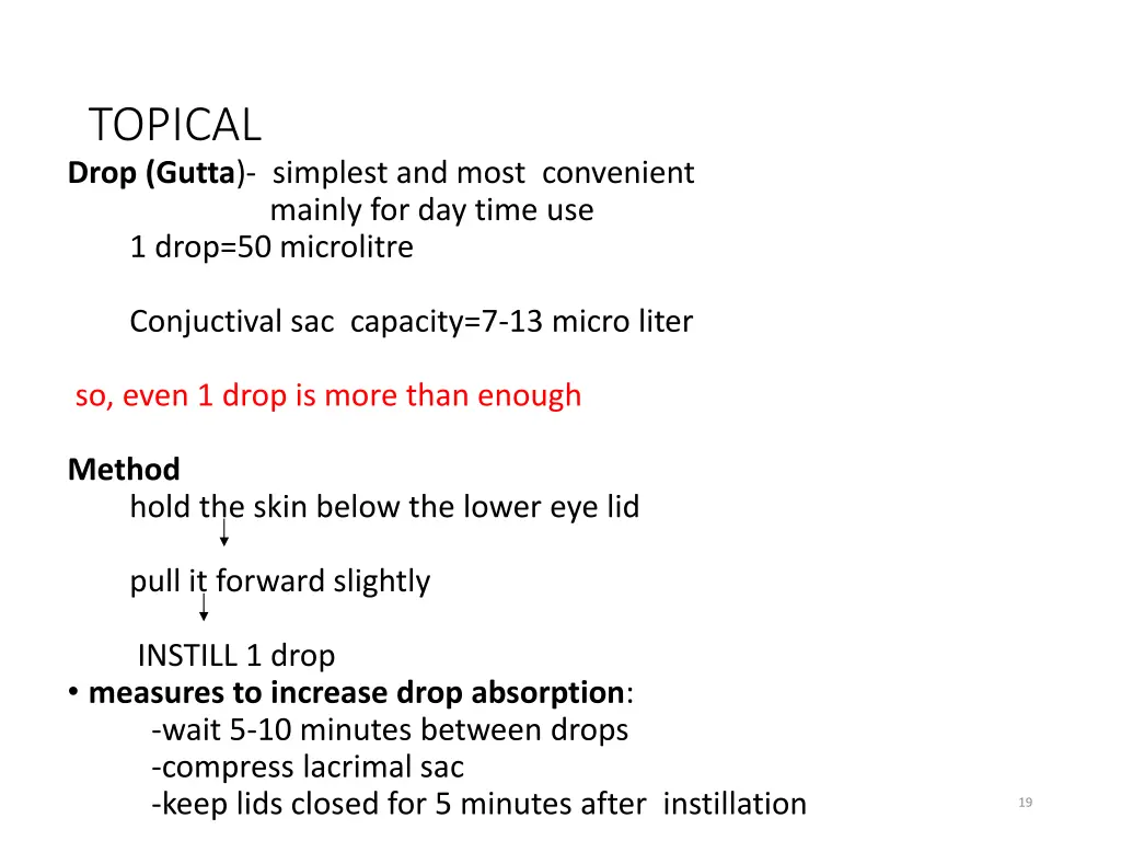 topical drop gutta simplest and most convenient