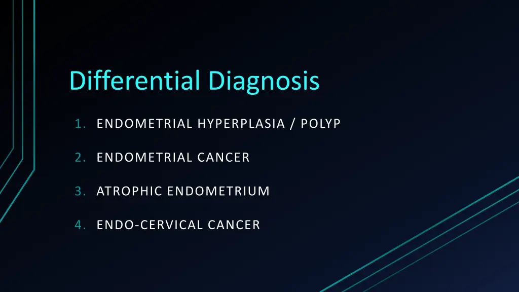 differential diagnosis