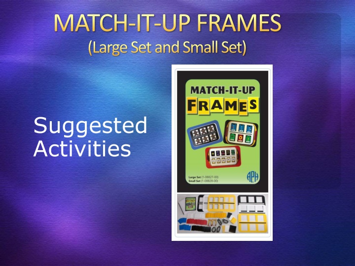 match it up frames large set and small set