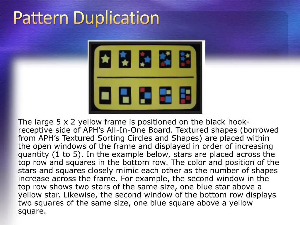 pattern duplication