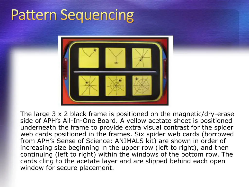 pattern sequencing 1