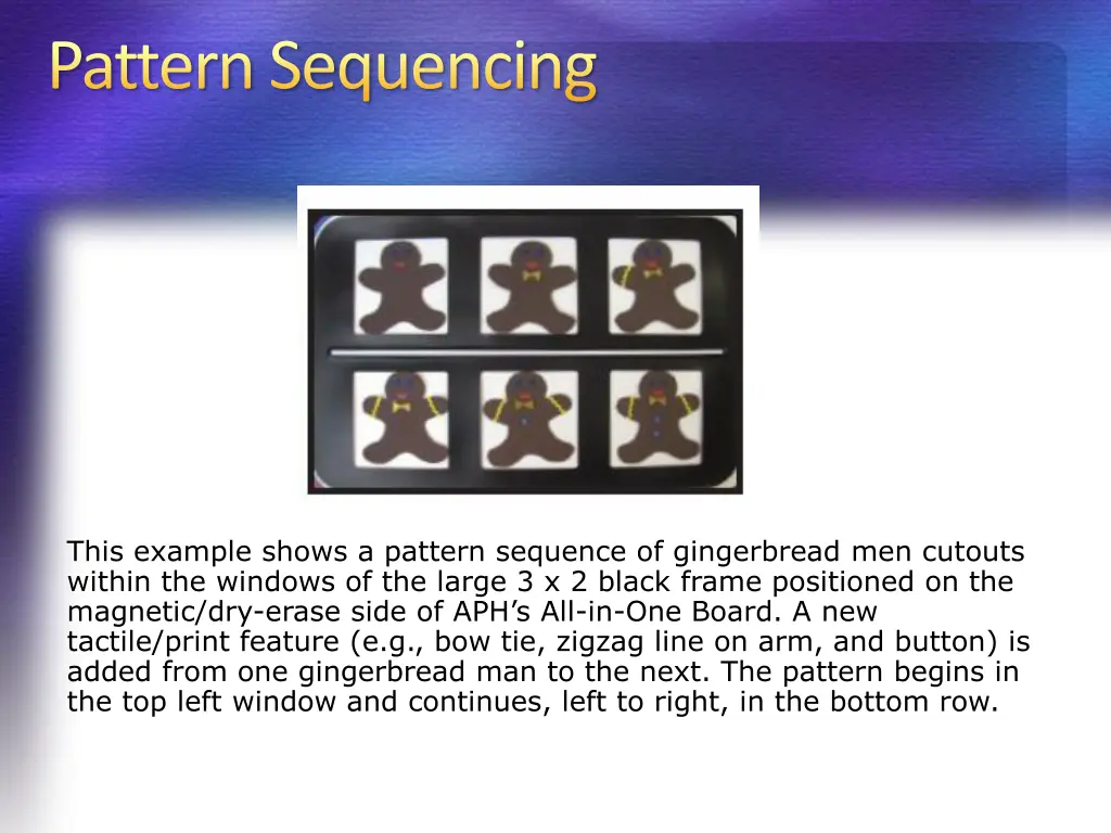 pattern sequencing