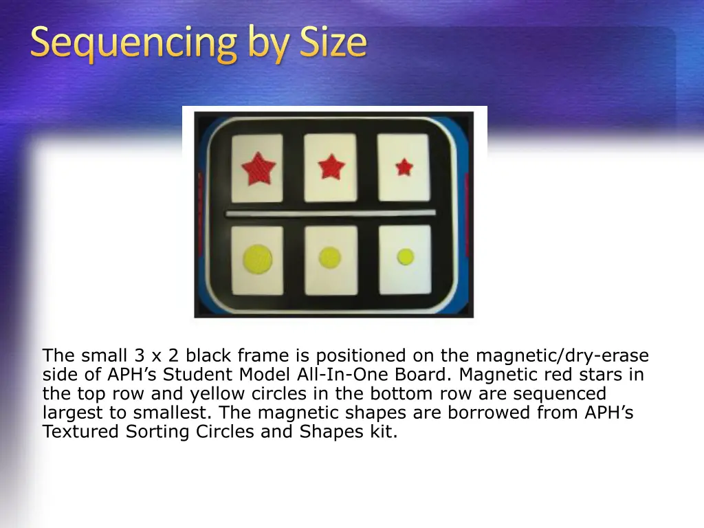 sequencing by size