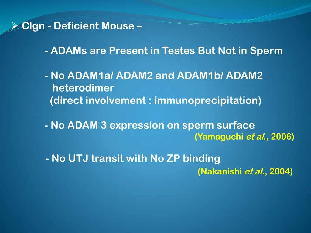 clgn deficient mouse adams are present in testes